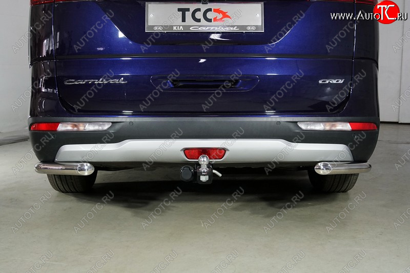 16 399 р. Фаркоп (тягово-сцепное устройство) ТСС Тюнинг KIA Carnival KA4 минивэн дорестайлинг (2020-2023) (оцинкованный, шар E)  с доставкой в г. Майкоп