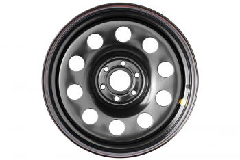 8 459 р. Диск усиленный Nissan Navara D40 3.0TD стальной черный 6x114,3 8xR17 d66 ET+25  1780-61466bl+25  с доставкой в г. Майкоп. Увеличить фотографию 2