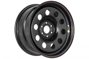 8 459 р. Диск усиленный Nissan Navara D40 3.0TD стальной черный 6x114,3 8xR17 d66 ET+25  1780-61466bl+25  с доставкой в г. Майкоп. Увеличить фотографию 1
