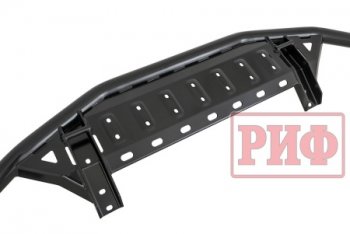 49 939 р. Бампер силовой защита штатного бампера РИФ Toyota Land Cruiser 200 дорестайлинг (2007-2012) (передний c защитой радиатора)  с доставкой в г. Майкоп. Увеличить фотографию 2