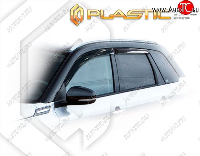 1 999 р. Дефлектора окон (Япония) CA-Plastic Suzuki Escudo YEA1S,YD21S,YE21S дорестайлинг (2015-2018) (Classic полупрозрачный)  с доставкой в г. Майкоп