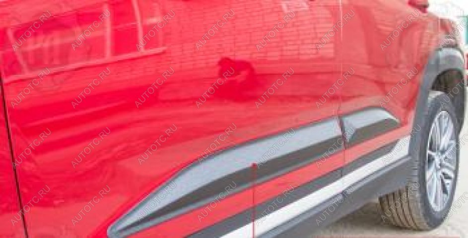999 р. Молдинг двери передний правый Русская Артель Changan CS35 Plus рестайлинг (2021-2025) (глянец под покраску)  с доставкой в г. Майкоп