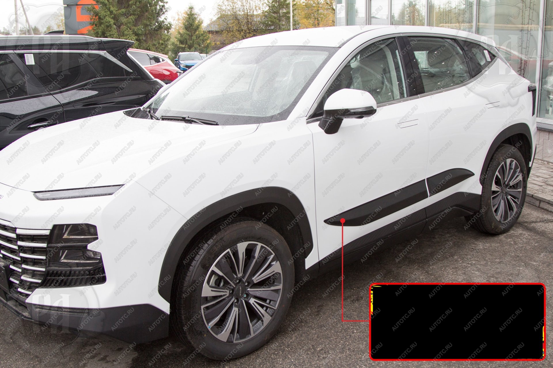 1 279 р. Молдинг двери передний правый Русская Артель Jetour Dashing (2022-2025) (шагрень)  с доставкой в г. Майкоп