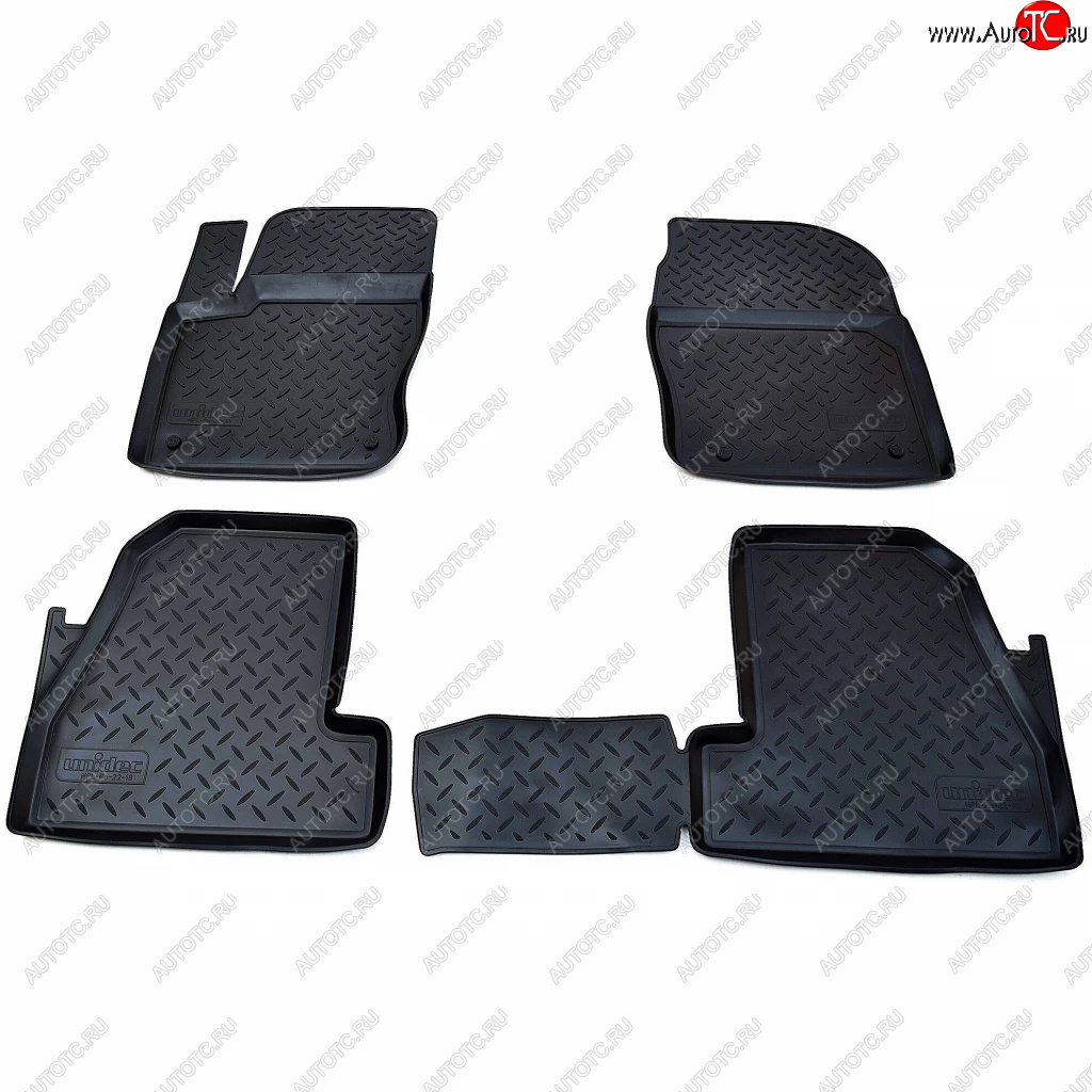 1 р. Ковер литьевой салонный ЗП Norplast  Ford Focus  3 (2010-2015) универсал дорестайлинг, хэтчбэк дорестайлинг, седан дорестайлинг (черный)  с доставкой в г. Майкоп