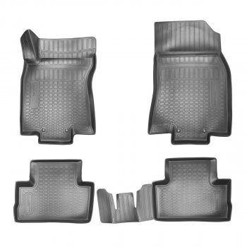 Ковер литьевой салонный ЗП Norplast Nissan Qashqai  2 (2013-2019) J11 дорестайлинг (черный)