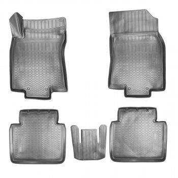 Ковер литьевой салонный ЗП Norplast Nissan X-trail  3 T32 (2013-2018), Renault Koleos  2 (2016-2025) (черный)