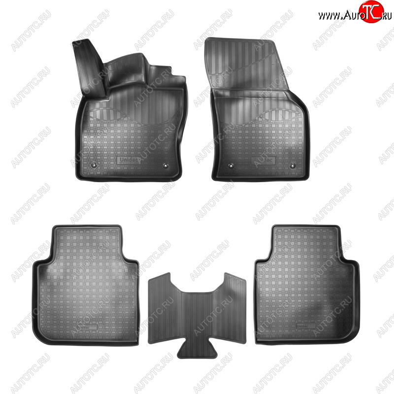 1 р. Ковер литьевой салонный ПЛ Norplast  Skoda Kodiaq  NU7 (2017-2021), Volkswagen Tiguan  Mk2 (2016-2020) (черный)  с доставкой в г. Майкоп