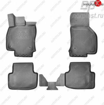 Ковер литьевой салонный ПЛ Norplast Skoda Octavia ( A7,  A8) (2012-2022) дорестайлинг лифтбэк, дорестайлинг универсал, универсал (черный)