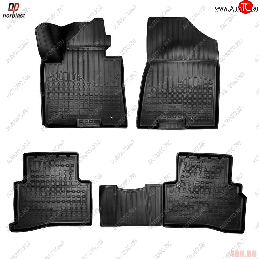 1 р. Ковер литьевой салонный ПП Norplast  Hyundai Tucson  TL (2018-2021), KIA Sportage  4 QL (2018-2022) (черный)  с доставкой в г. Майкоп