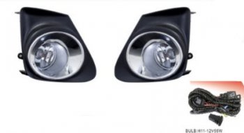 Противотуманные фары LH/RH (проводка, кнопка, решетка бампера, пр-во Китай) BodyParts Toyota Corolla  E150 (2009-2013) седан рестайлинг
