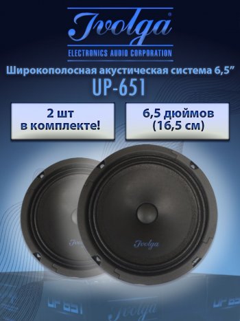 Широкополосная акустическая система Ivolga UP-651 Nissan Qashqai +2 1 J10 дорестайлинг (2008-2010)
