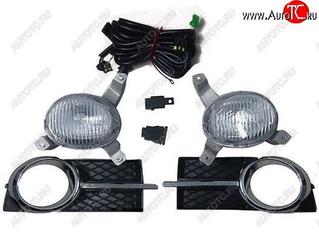 3 199 р. Противотуманная фары (левая/правая) DEPO  Chevrolet Aveo  T250 (2006-2011) седан рестайлинг, хэтчбек 5 дв рестайлинг (+проводка, +решетка бампера хром)  с доставкой в г. Майкоп