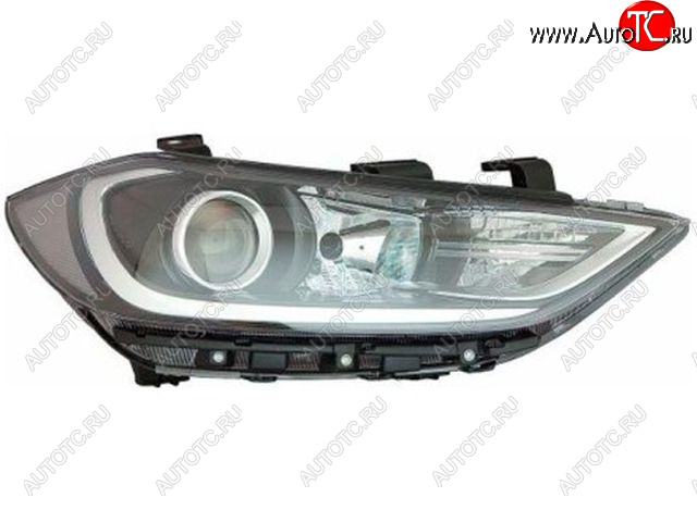 5 799 р. Правая фара (под корректор, линзован) BODYPARTS  Hyundai Elantra  AD (2016-2019) дорестайлинг  с доставкой в г. Майкоп