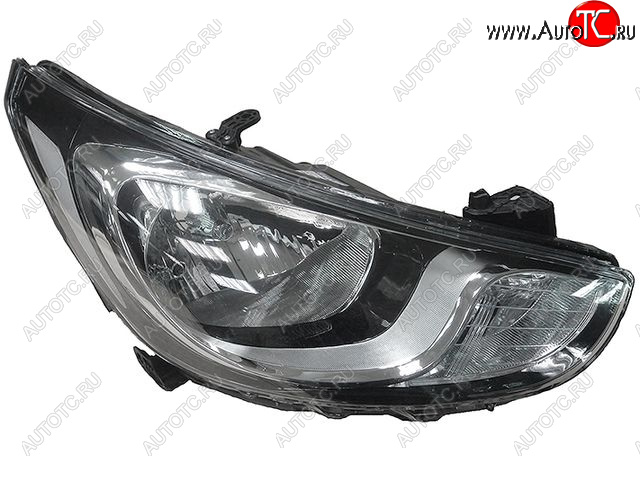 4 799 р. Правая фара (c электрокорректором) BODYPARTS Hyundai Solaris RBr седан дорестайлинг (2010-2014)  с доставкой в г. Майкоп