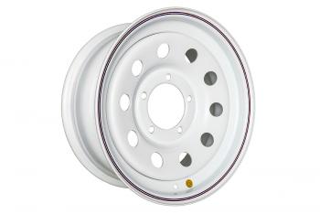 1 799 р. Диск усиленный УАЗ стальной белый 5x139,7 7xR16 d110 ET-19 (уценка) OFF-ROAD Wheels 1670-53910wh-19_u  с доставкой в г. Майкоп. Увеличить фотографию 1