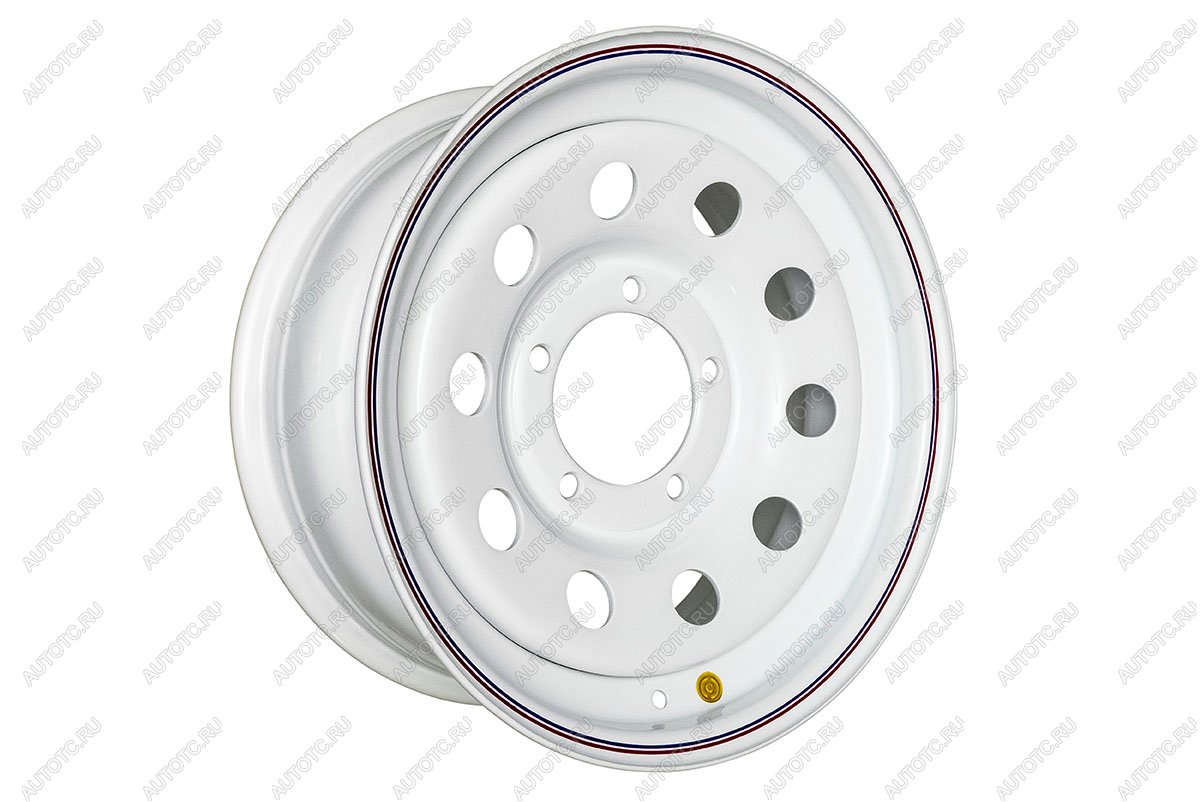 1 799 р. Диск усиленный УАЗ стальной белый 5x139,7 7xR16 d110 ET-19 (уценка) OFF-ROAD Wheels 1670-53910wh-19_u  с доставкой в г. Майкоп