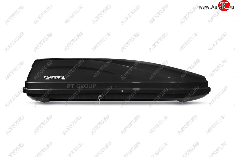 29 389 р. Автобокс PT GROUP (450л., 187х88x44, двустороннее открывание) Active M Luxe черный Mitsubishi Pajero Sport QF рестайлинг (2019-2022) (Чёрный)  с доставкой в г. Майкоп