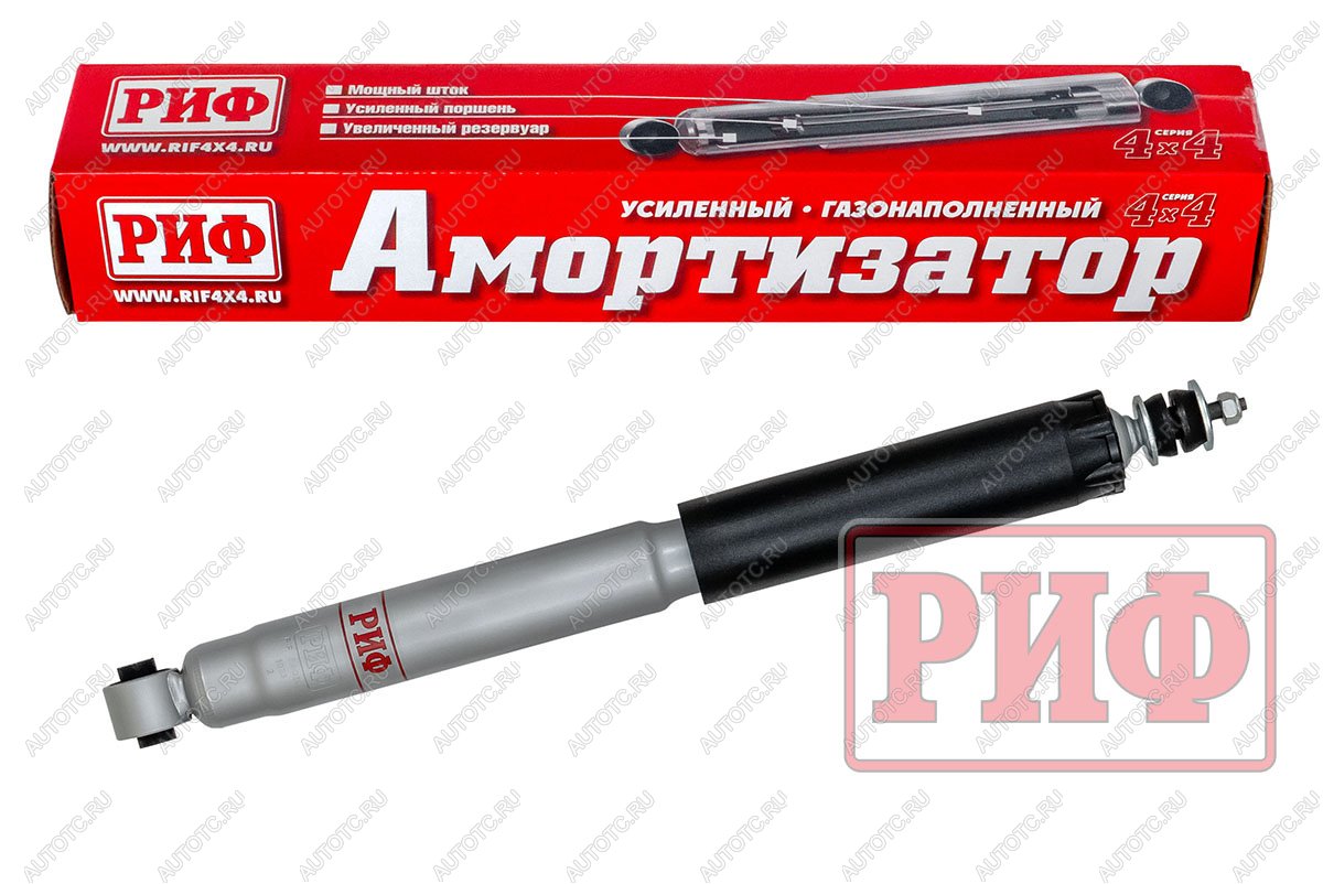 6 219 р. Амортизатор усиленный РИФ задний газовый Mitsubishi Pajero III, IV 2000+ штатный и лифт 0-40 мм  sag248  с доставкой в г. Майкоп