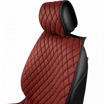 5 999 р. Накидка на сиденье (5 мест Каир) ТЕЙЛОР ст БАЙРОН Lord Autofashion   (красный, строчка черная)  с доставкой в г. Майкоп. Увеличить фотографию 3