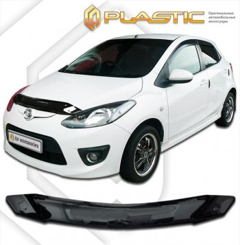 Дефлектор капота CA-Plastic Mazda 2  2 DE (2007-2014) хэтчбэк 5 дв. дорестайлинг, хэтчбэк 5 дв. рестайлинг