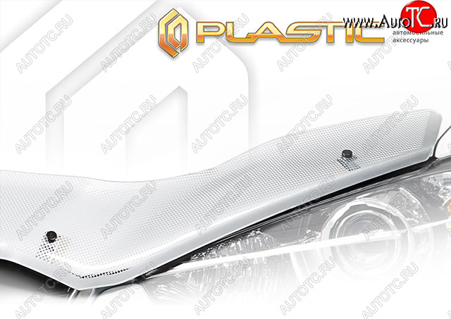 2 079 р. Дефлектор капота Шелкография серебро CA Plastic на Mitsubishi Xpander I поколение, минивэн, рынок Юго-Восточной Азии, левый/правый руль  2021 - н.в.  с доставкой в г. Майкоп