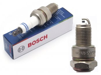 299 р. Свеча зажигания CHEVROLET AVEOLANOSNIVADAEWOO LACETTINEXIA 1.51.7 00-VAZ 2101-21102121 BOSCH 0242240592  с доставкой в г. Майкоп. Увеличить фотографию 1