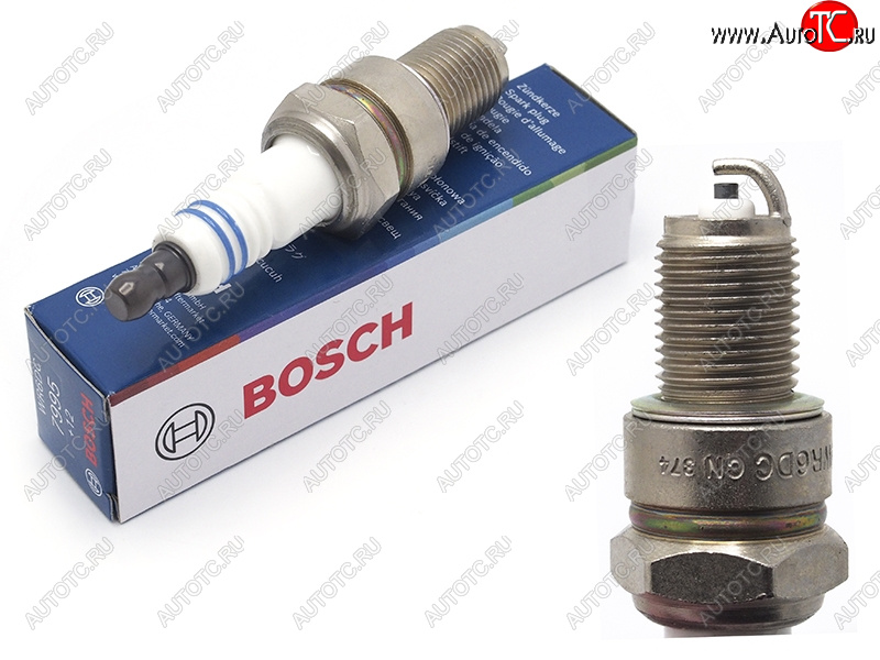 299 р. Свеча зажигания CHEVROLET AVEOLANOSNIVADAEWOO LACETTINEXIA 1.51.7 00-VAZ 2101-21102121 BOSCH 0242240592  с доставкой в г. Майкоп