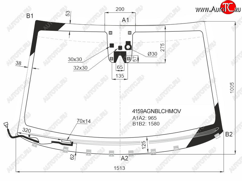 11 599 р. Стекло лобовое (Обогрев щеток Камера Датчик дождя) Hyundai Tucson 15-21 FUYAO 4159AGNBLCHMOV  с доставкой в г. Майкоп