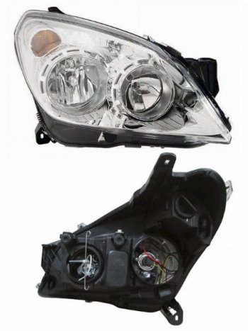 14 299 р. Фара OPEL ASTRA 07-14 RH хром, с электрокрректором DEPO 442-1140RMLEMN1  с доставкой в г. Майкоп. Увеличить фотографию 1