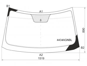 6 299 р. Стекло лобовое Kia Soul 08-14 FUYAO 4434AGNBL  с доставкой в г. Майкоп. Увеличить фотографию 1