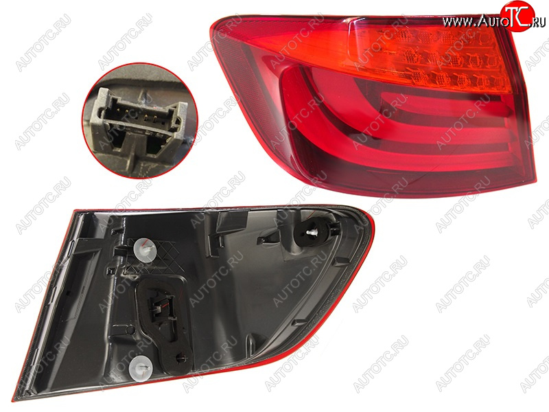 5 299 р. Фонарь задний BMW F10 10-13 LH 4D LED DEPO 444-1957L-AE  с доставкой в г. Майкоп