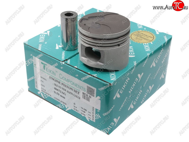 22 799 р. Поршень (к-т 4 шт с охлаждением) 050 TOYOTA LAND CRUISER PRADOHIACE 1KZTE 96-02 TEIKIN 46671AG 050  с доставкой в г. Майкоп