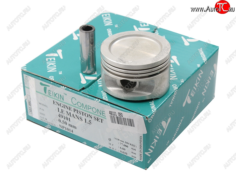 5 499 р. Поршни (к-т 4 шт) 050 DAEWOO LANOS/NEXIA 1.5 G15MF/A15SM 94- TEIKIN 49101 050, 49101050 TEIKIN 49101 050  с доставкой в г. Майкоп
