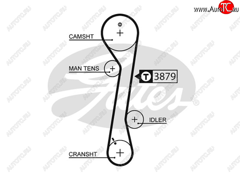 1 999 р. Ремень ГРМ HYUNDAI I30 2.0 08-ELANTRA 2.0 00-06KIA CEED 2.0 06-12CERATO 2.0 04-09 GATES 5457XS  с доставкой в г. Майкоп