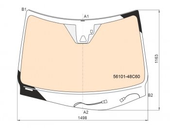 104 999 р. Стекло лобовое (Обогрев полный Камера Датчик дождя Проекция) Lexus RX 15-19 LEXUS 56101-48C60  с доставкой в г. Майкоп. Увеличить фотографию 2