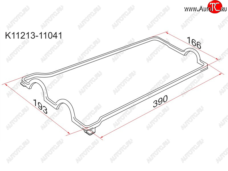 247 р. Прокладка клапанной крышки TY 4E5E-FE SAT K11213-11041  с доставкой в г. Майкоп