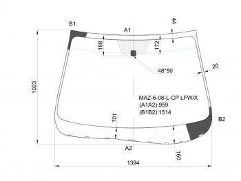 6 599 р. Стекло лобовое Mazda 6 07-12 XYG MAZ-6-08-L-CP LFW/X  с доставкой в г. Майкоп. Увеличить фотографию 1