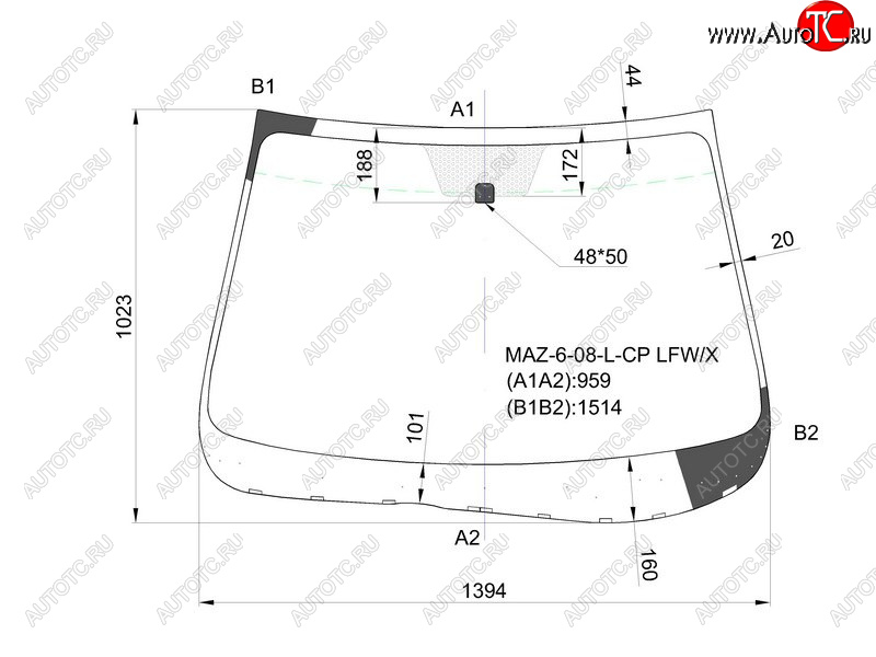 6 599 р. Стекло лобовое Mazda 6 07-12 XYG MAZ-6-08-L-CP LFW/X  с доставкой в г. Майкоп