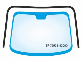 2 599 р. Молдинг лобового стекла (П-образный) Toyota RAV4 (XA50) 18-  Wildlander 19- SAT SF-75533-42080  с доставкой в г. Майкоп. Увеличить фотографию 1