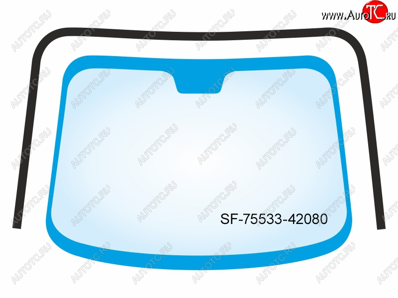2 599 р. Молдинг лобового стекла (П-образный) Toyota RAV4 (XA50) 18-  Wildlander 19- SAT SF-75533-42080  с доставкой в г. Майкоп