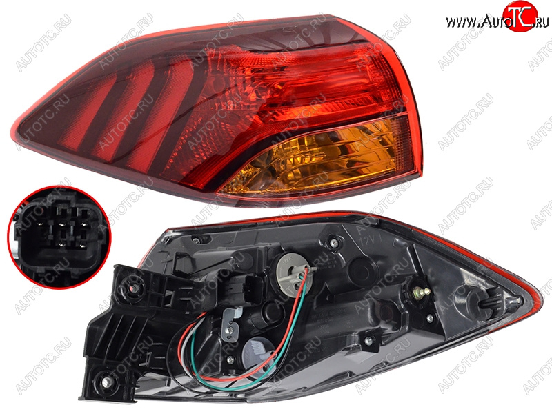 7 449 р. Фонарь задний левый SAT Hyundai Tucson TL рестайлинг (2018-2021)  с доставкой в г. Майкоп