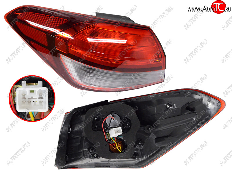8 699 р. Фонарь задний левый (внешний, LED) SAT  KIA Cerato  3 YD (2016-2019) рестайлинг седан  с доставкой в г. Майкоп