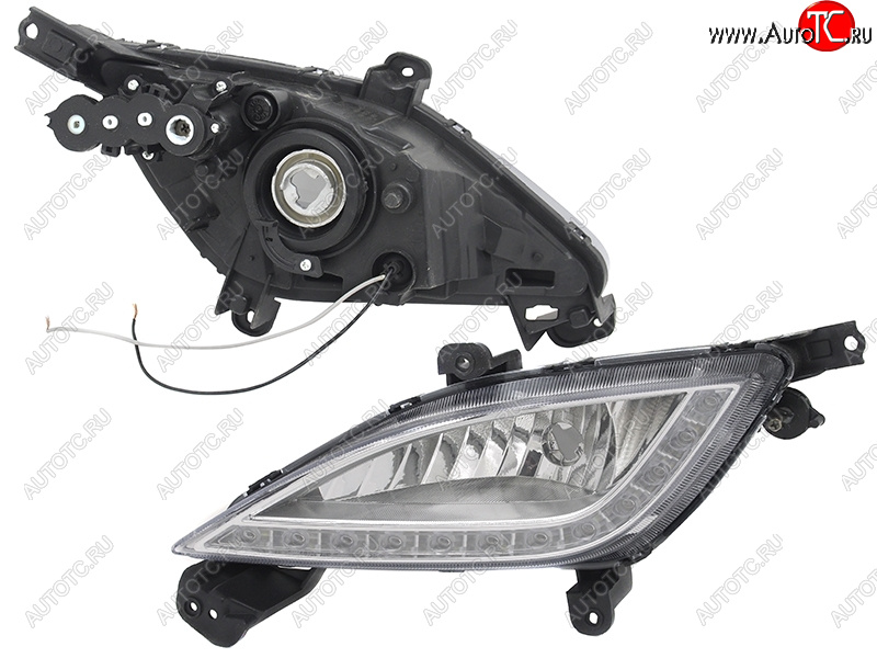 5 499 р. Левая противотуманная фара SAT Hyundai I30 2 GD дорестайлинг, хэтчбэк 5 дв. (2011-2015)  с доставкой в г. Майкоп