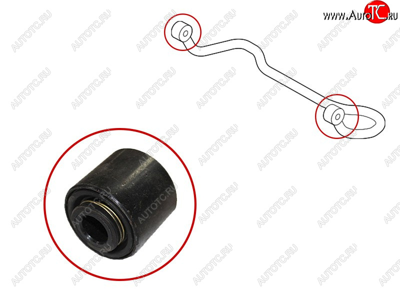 799 р. Втулка стабилизатора Toyota Land Cruiser Prado (J150) 09-20  Lexus GX 02-19  Toyota 4Runner 02-09 SAT ST-48805-60130B  с доставкой в г. Майкоп