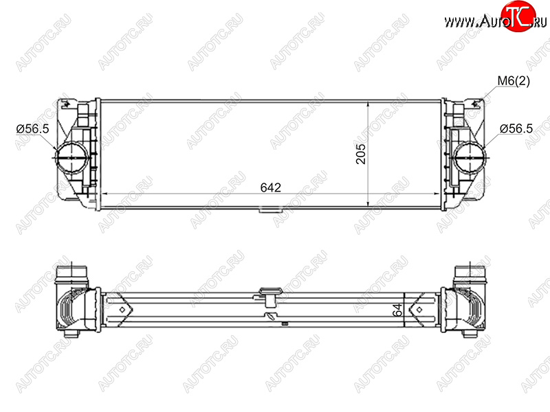 9 999 р. Интеркулер MERCEDES SPRINTER 05- SAT ST-A9065010201  с доставкой в г. Майкоп