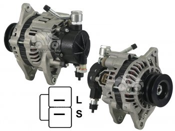 Генератор MMC L200PAJERO 2.5TD 96-07 4D56TD 12V 80A(шкив на 2 ручья) SAT ST-MD306649