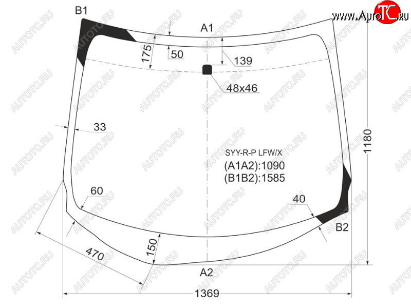 6 949 р. Стекло лобовое Honda Freed 08-16  Freed Spike 10-16 XYG SYY-R-P LFW/X  с доставкой в г. Майкоп