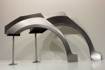 Задние ремонтные арки (комплект) AUTOFERRUM Mazda 6 ( GG,  GG, GY) (2002-2008) лифтбэк дорестайлинг, седан дорестайлинг, универсал дорестайлинг, лифтбэк рестайлинг, седан рестайлинг, универсал рестайлинг (Холоднокатаная сталь 0,8 мм)