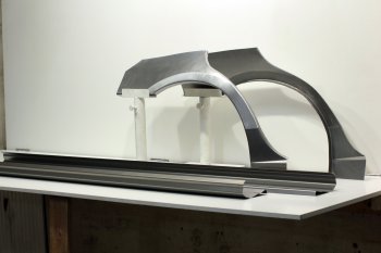 Задние ремонтные арки и пороги (с усилителем) AUTOFERRUM Mitsubishi Carisma (1996-2004) (Холоднокатаная сталь 0,8 и 1 мм)