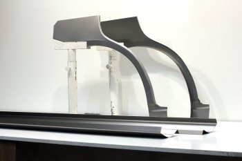 Задние ремонтные арки и пороги AUTOFERRUM Honda Jazz (2001-2008) (Холоднокатаная сталь 0,8 и 1 мм)
